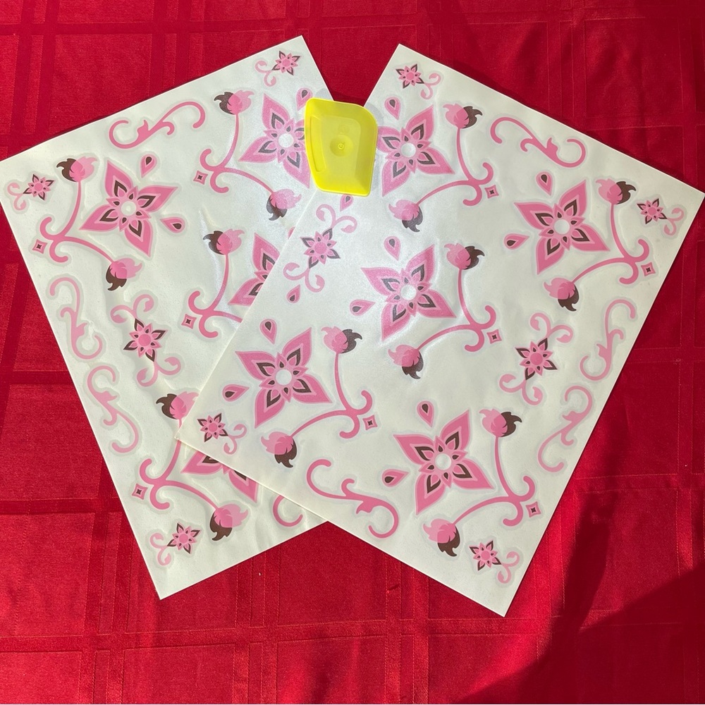 Transforms Design 101 Makeover kit 2 sheets Girl’s Pink NIB 🌸 rub on removable